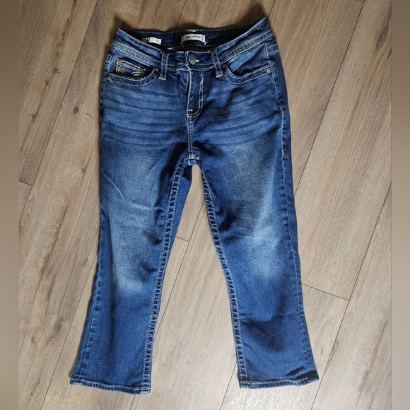 Vigoss Denim - 💥Sale💥Vigoss Women's Dark Blue Cropped Capri Jeans